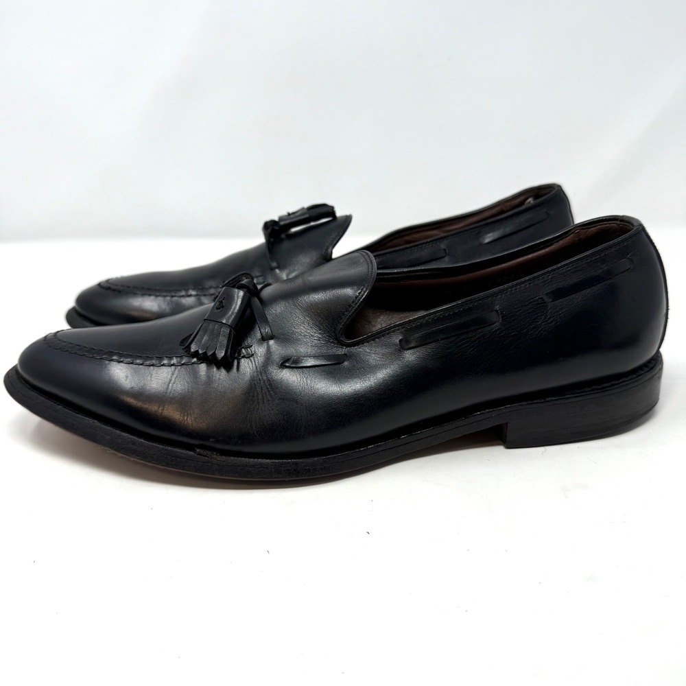 Allen‎ Edmonds Grayson Black Leather Tassel Loafer Dress Shoes Mens 10.5 C 8217